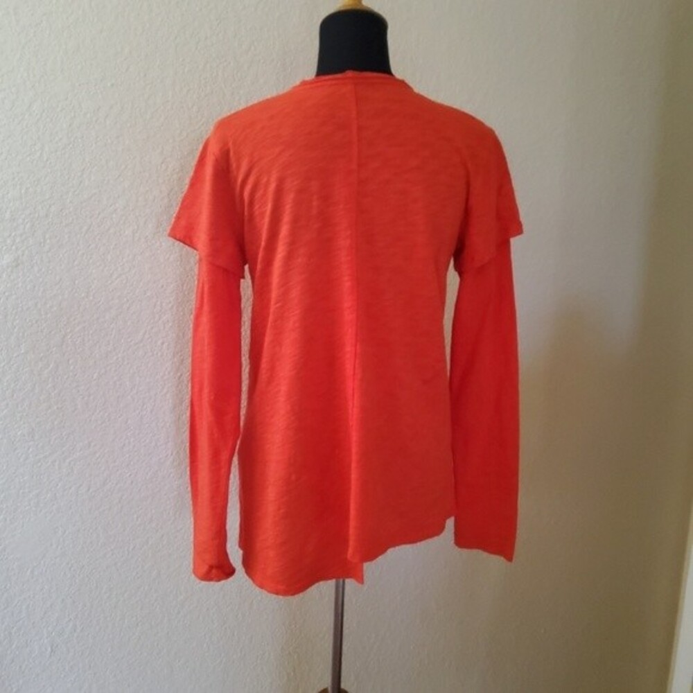 Wilt Asymmetrical Long Sleeve Tee Top Red New - Picture 4 of 8